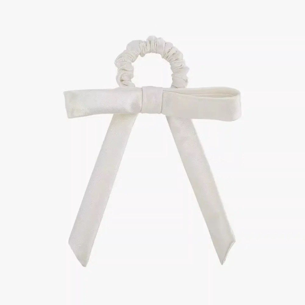 Dây buộc tóc phong cách Hàn Quốc với nơ satin ruột lớn - tiện ích cho streamer và phụ kiện tóc thời trang