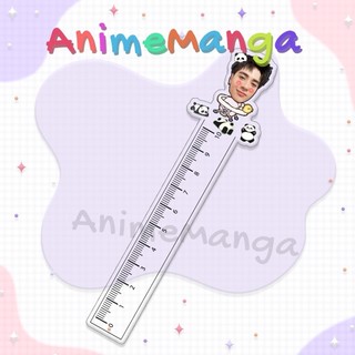 Thước Kẻ Quang Hùng MasterD dễ thương chất liệu acrylic trong suốt 10cm