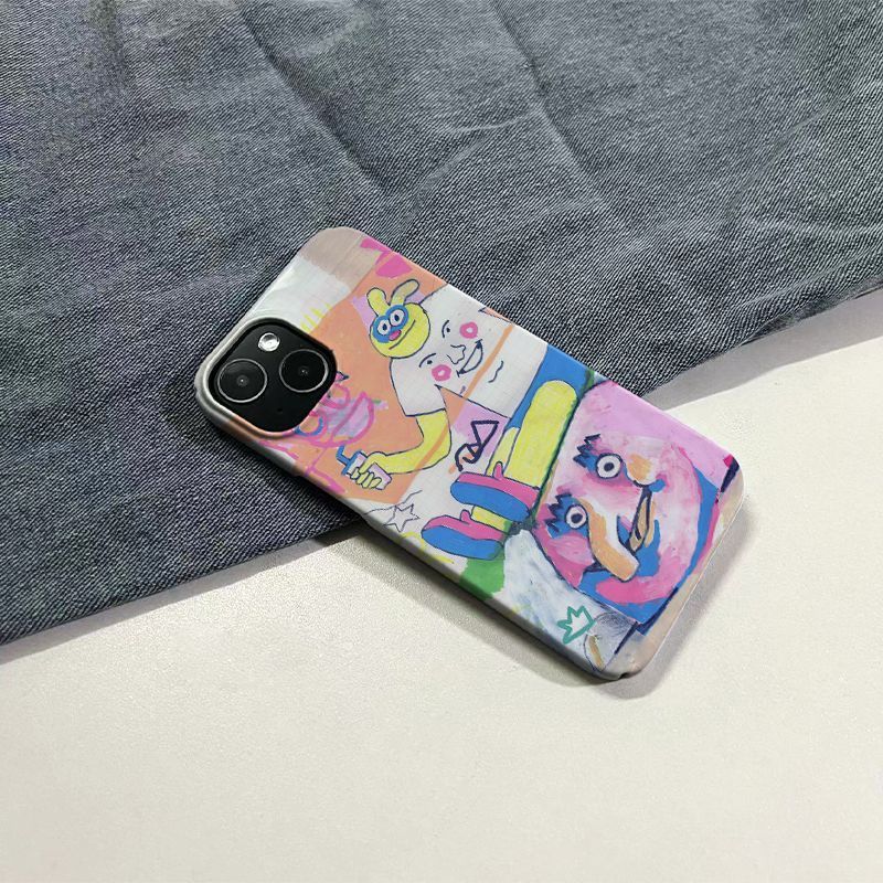 Ốp Điện Thoại QYJS Tranh Sơn Thích Hợp Cho IPhone 17 AIR 13 14 15 16 ProMax 12 PRO 11 7 8 PLUS XSMAX XR Vỏ Cứng Phim Lông Thú Có Giá Trị Cao