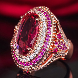 Nhẫn Ruby kim cương phong cách châu Âu và Mỹ mới nhất