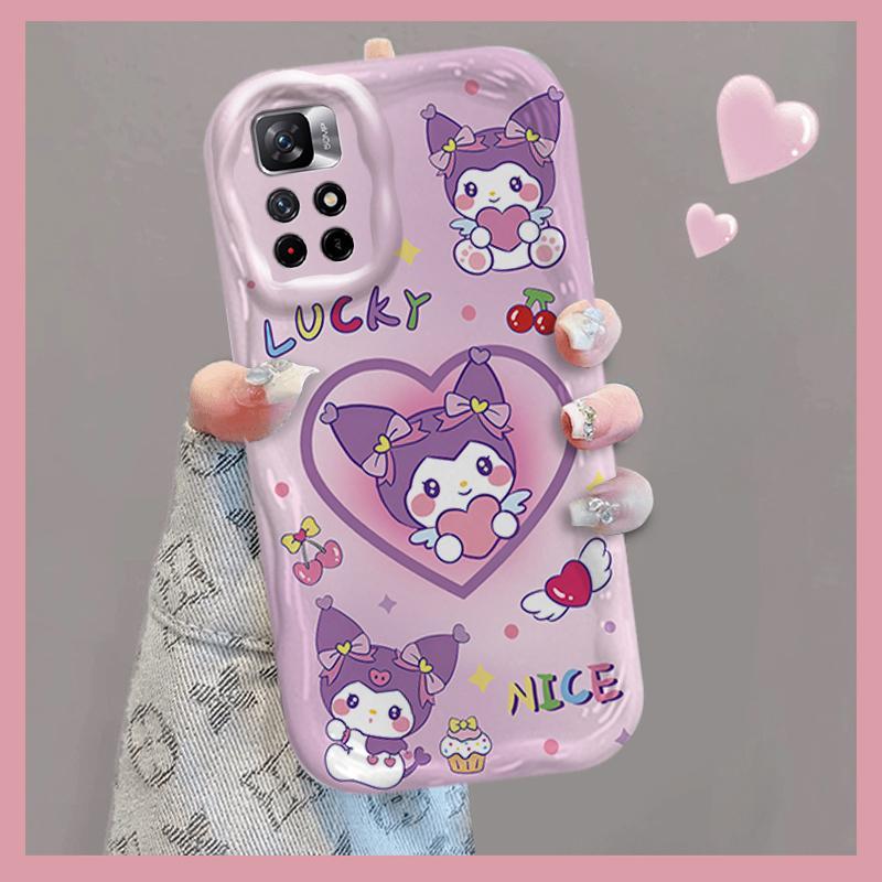 Vỏ Silicon Hoạt Hình Cho Redmi Note 11 11S 12 Pro 4G 3D Phụ Kiện TPU Mềm Sanrio Kuromi Cặp Đôi My Melody Vỏ Điện Thoại Chống Sốc