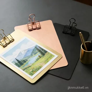 Ánh Sáng Sang Trọng Bảng Kim Loại Kẹp A4 Thư Mục Bảng A5 Văn Phòng Viết Bảng Kẹp Menu Bảng Kiểm Tra Sinh Viên Giấy Nền Bảng Vẽ LGWJ