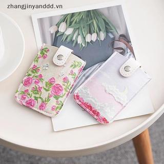 # yanddd # Ví đựng thẻ Mini che giấu nhiều lớp hoạt hình RFID Bloing Loại kéo thẻ ID 4 thẻ Nhà thơ Ví da PU.