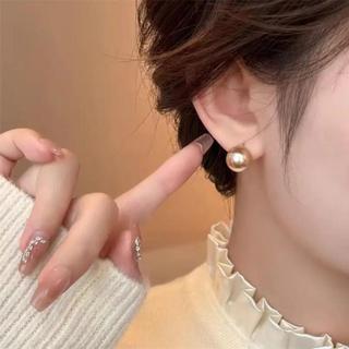 Tai Vòng Ngọc Trai Tròn Màu Champagne - Thiết kế tinh tế và sang trọng, phù hợp làm quà tặng
