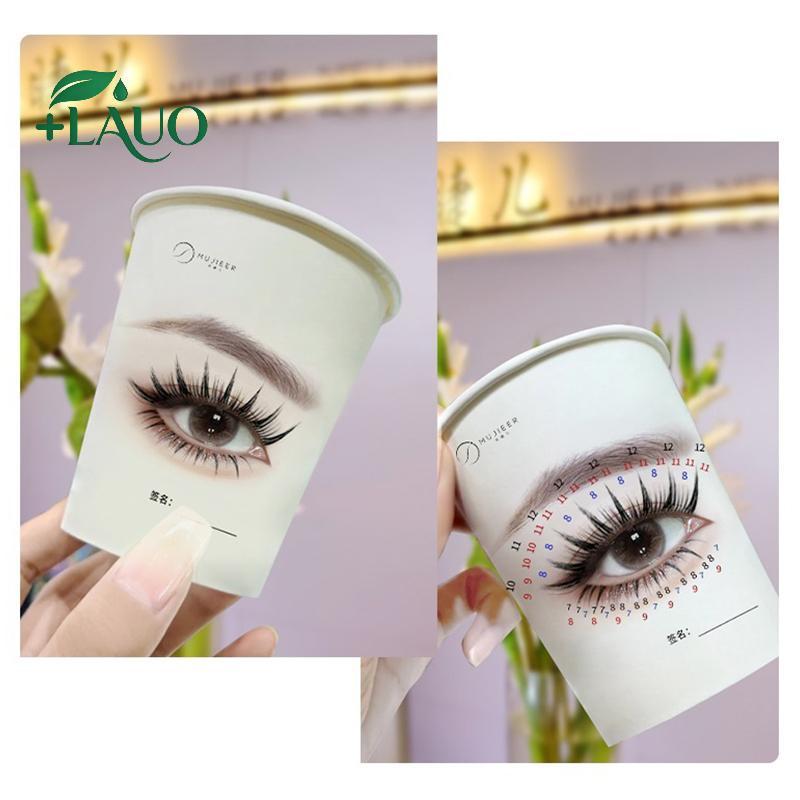 Springevenstar 20 / 50 Cái Làm Đẹp Lông Mi Thực Hành Cốc Giấy Nối Mi Thực Hành Mới Bắt Đầu Lông Mi Đào Tạo Dùng Một Lần Cốc Giấy Đa Năng Springevenstar
