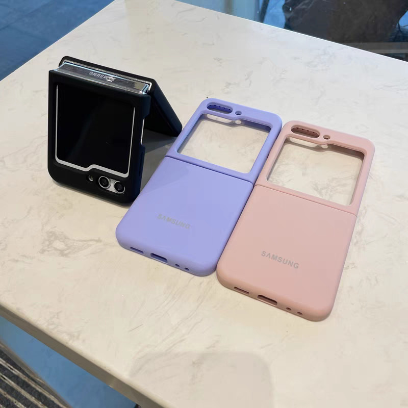 Ốp Lưng Silicon Lỏng Cảm Ứng Mềm Cho Samsung Z Flip 3 4 5 6 Ốp lưng Bảo Vệ Toàn Diện Cho Galaxy Z Flip3 Flip4 Flip5 Flip6