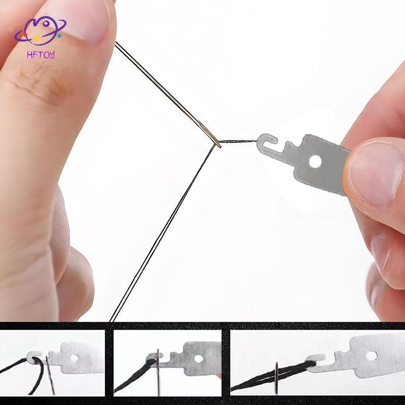 Bộ kim may bằng thép mắt lớn HFTOY, Bộ kim thép không gỉ mới 2025 để may tay, Bộ kim thép mắt to 31 / 34 / 36 ~