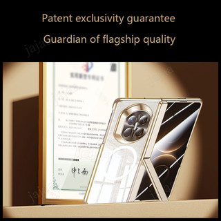 HD Trong Suốt Ốp Lưng Điện Thoại Huawei Mate X7 MateX7 5G Từ Gấp Bản Lề Đứng Giá Đỡ Vỏ Bảo Vệ
