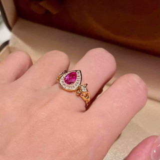Giọt nước corundum nhẫn nữ - Style Dopamine