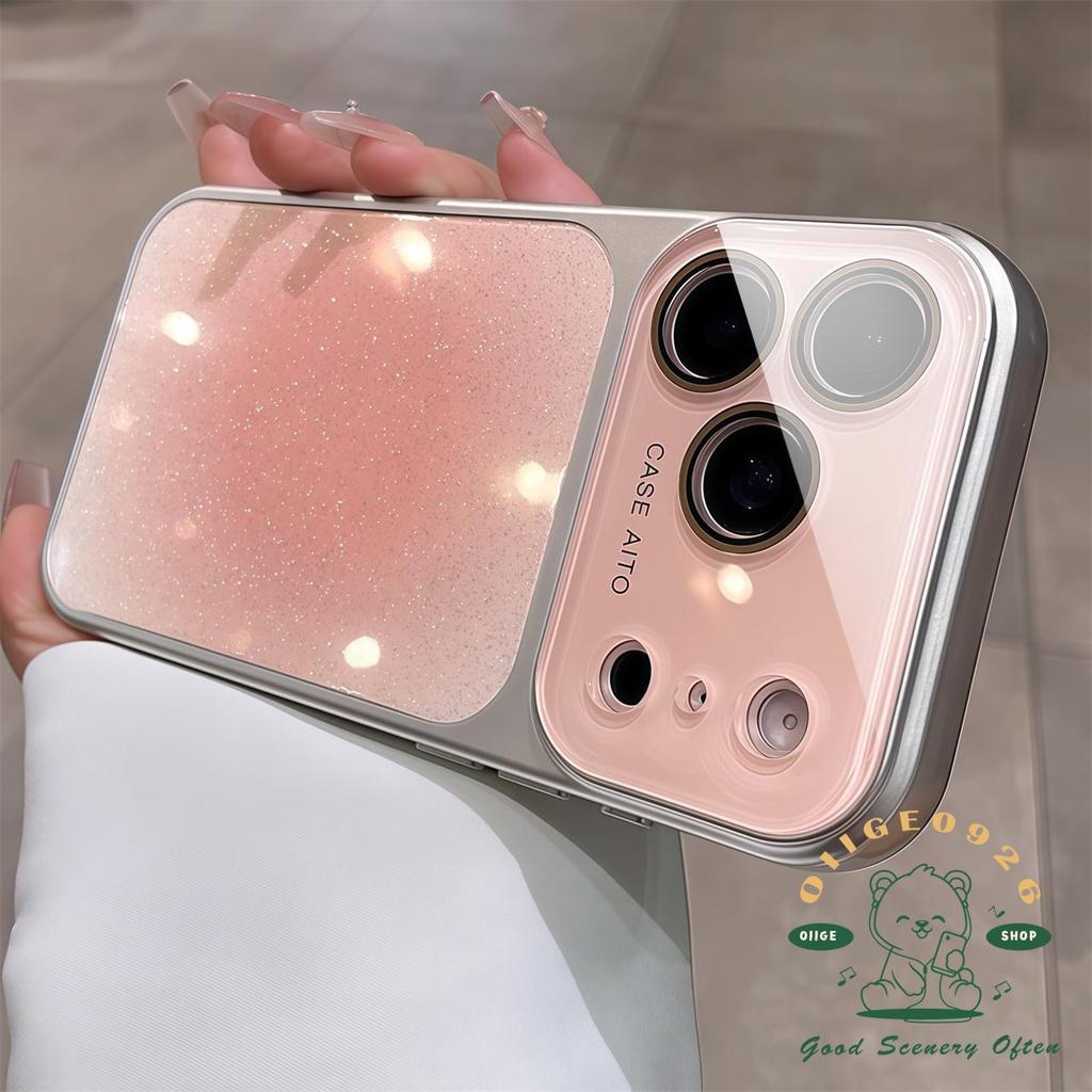 【 Ốp lưng iPhone17 】 Bột lấp lánh chống rơi dạng lỏng Vỏ điện thoại iphone17 Pro Max 16 15 14 cho vỏ iPhone Vỏ mềm silicon TPU chống sốc