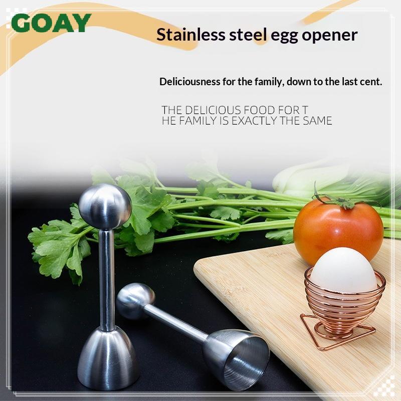 GOAY Máy cắt trứng bằng thép không gỉ Dụng cụ nhà bếp để loại bỏ vỏ trứng luộc cứng Dụng cụ mở vỏ trứng chính xác Tiện ích bữa sáng VN