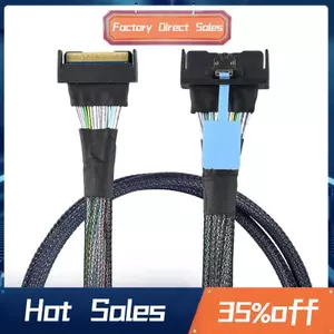 Slimline SAS MCIO SFF-8654 8I 5.0 PCIE 74pin sang MCIO 865 Dữ liệu máy chủ Cáp chuyển đổi tốc độ cao PCIE5.0 Phụ kiện PC 0.5M