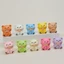 Macaron Kẹo Màu Mini Gấu Nhựa Hình - 3cm Hoạt Hình Dễ Thương DIY Thủ Công Phụ Kiện Trang Trí Bàn Làm Việc Sưu Tập Quà Tặng