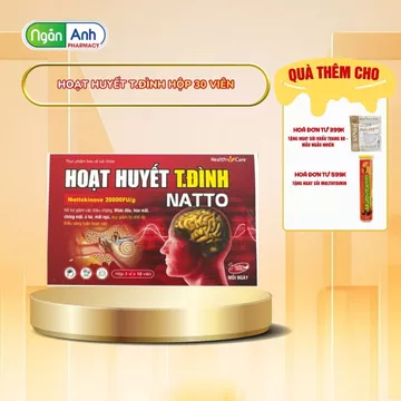 [CÓ QUÀ] Hoạt Huyết T.ĐÌNH NATTO - Giúp tăng cường tuần hoàn não, giúp bổ não Hộp 30 Viên