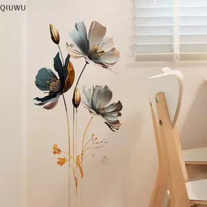 QIUWU Tranh Treo Tường Hoa Đẹp Cho Phòng Khách Baground Trang Trí Đề Can Phòng Ngủ Làm Đẹp Trang Trí Nhà Cửa Giấy Dán Tường Tự Dính.