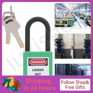 iuxishop An toàn Tagout Khóa cách điện Ổ khóa chùm ngoài trời cho điện khí nén thủy lực (màu xanh lá cây)