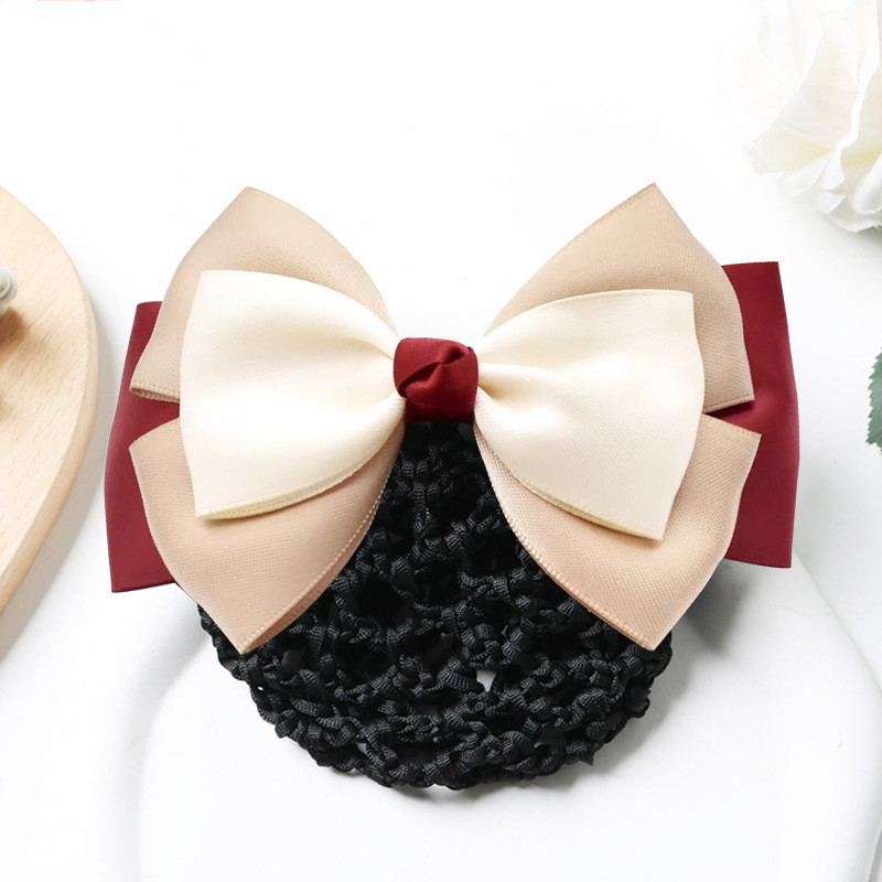 Scrunchie Lưới Bun Bao Cho Nữ - Phụ Kiện Tóc Chuẩn Mực cho Nhân Viên chuyên nghiệp