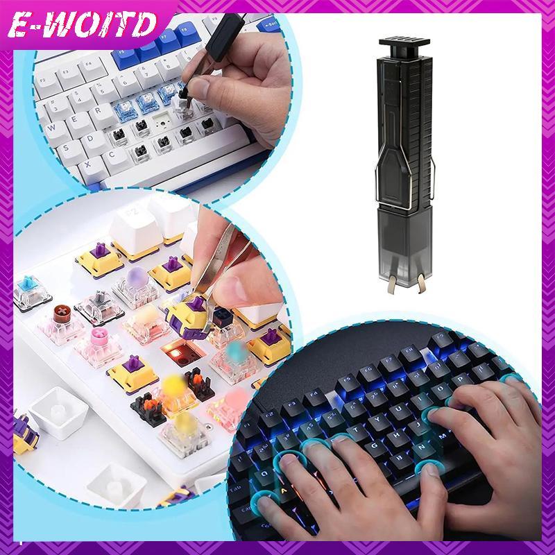 E-WOITD Keycap Puller Tool để loại bỏ công tắc bàn phím cơ 2 trong 1 Keycap và Switch Puller Công cụ làm sạch bền bỉ cho không gian làm việc chơi game E-WOITD