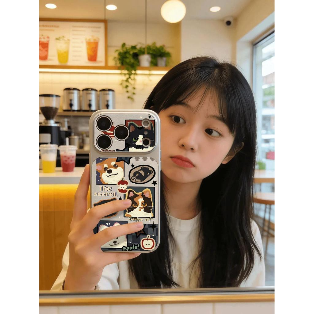 Bộ sưu tập mèo cho trường hợp iPhone 17promax iPhone 16/15/14 chống rơi 13/12pro
