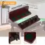 Kệ gỗ treo tường nhỏ gọn cho phòng chơi bida với bốn lỗ để tổ chức gậy và phụ kiện