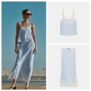 ZA Lace Shorts+A-line Top