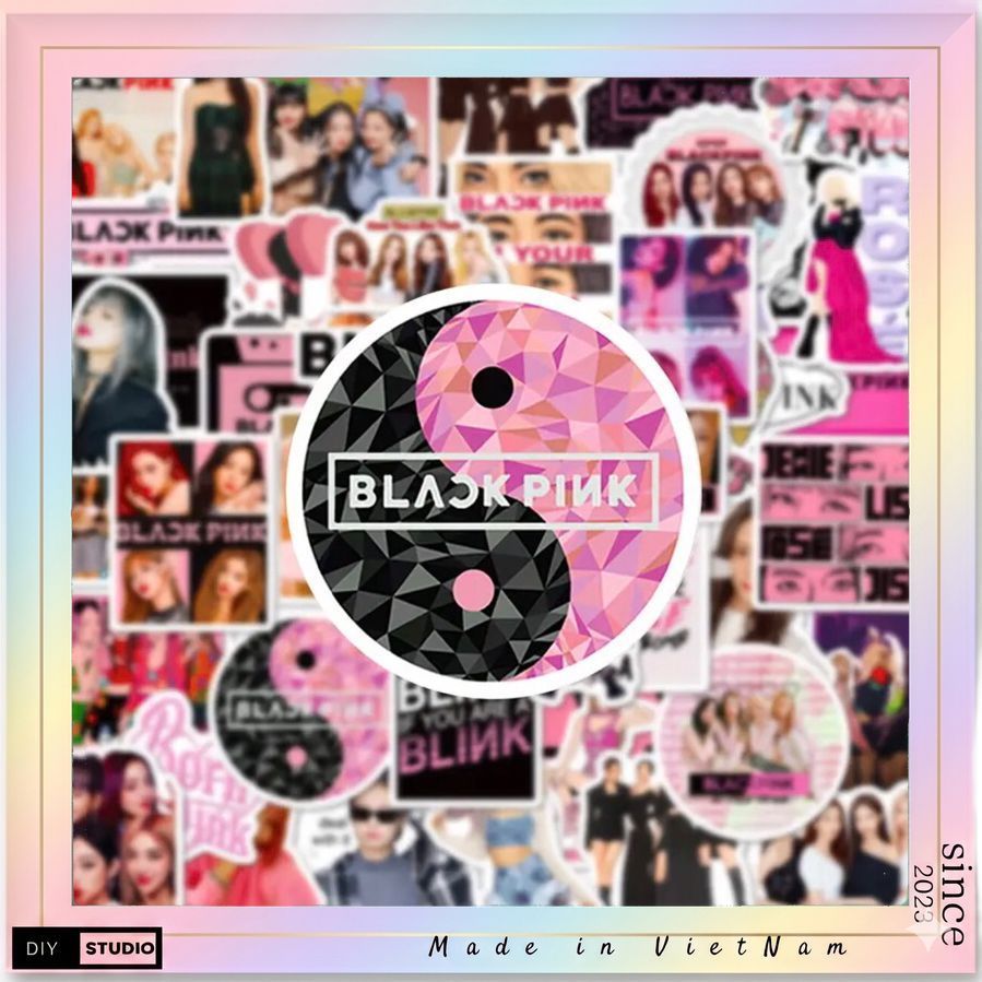 Blackpink 100 CÁI phong cách chibi cho mũ bảo hiểm ốp lưng laptop điện thoại chống nước cực tốt