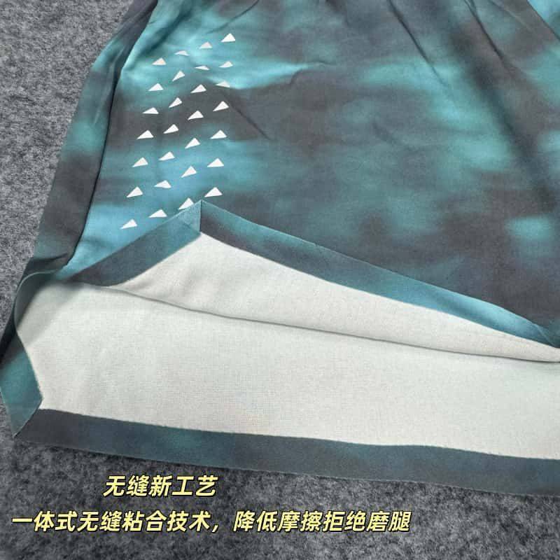 [Popular] Storage Waist Bag Three-Inch Printed Running Shorts Long-Distance Running Men and Women Large Capacity Stretch Reflective Motion Quick-Drying Track Pants A8V9