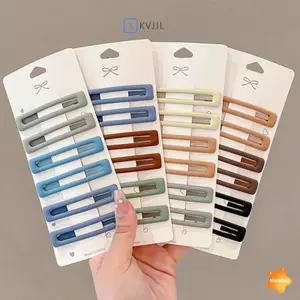 Bộ 6 Kẹp Tóc Morandi Màu, Phù Hợp Cho Nữ Và Bé Gái