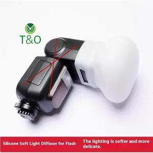 1 Cái Khuếch Tán Bounce Dome Mềm Silicone Flash Cho Fujifilm Yongnuo Speedlite [Mới]