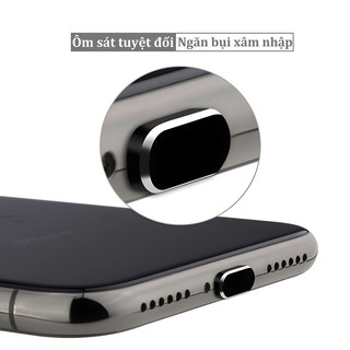 Nút chặn bụi cổng sạc điện thoại chất liệu kim loại tương thích iPhone 7 8 Plus XR XS XSMAX 11 12 13 14 Pro Max