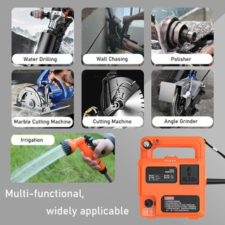 Máy bơm chuyên dụng điện nước 220V, tự ngắt nước tiện lợi, tặng kèm ống nước 20m