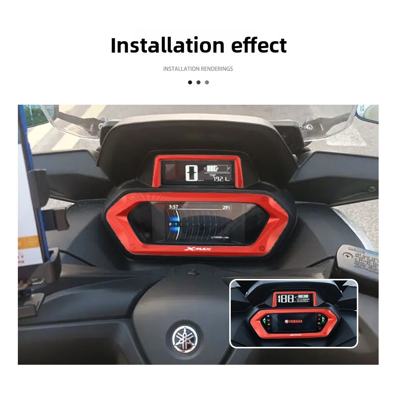 Dành Cho Xe Yamaha XMAX300 2023 – 2024 Nhôm Đánh Lửa Nắp Bảng Điều Khiển Khung Bảo Vệ Trang Trí