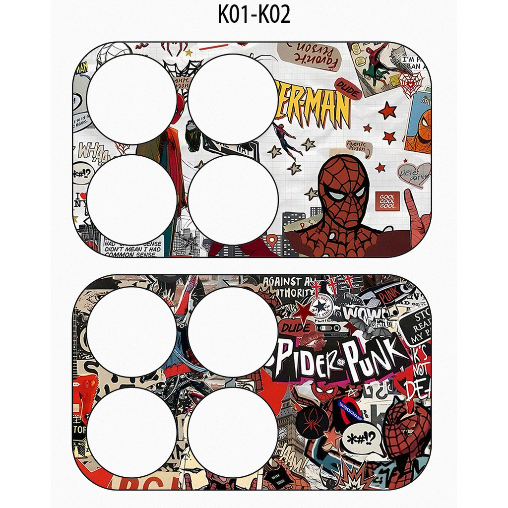 [2 Cái] Marvel Super Heroes In Micro Frosted Soft Camera Giấy Phim Cho POCO F8 Pro F8 Ultra X6 PRO / F6 Pro Spider Man Iron Man Trang Trí Ống Kính Chống Trầy Xước Bảo Vệ Camera