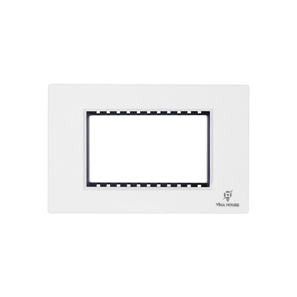 Mặt ổ cắm công tắc điện vỏ PC trắng VinaHouse, bền đẹp, đễ lắp đặt an toàn điện