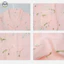 Phong cách Nhật Bản Muji Style / Quần dài tay mỏng cotton nguyên chất dành cho nữ Bộ đồ ngủ dài tay mỏng / Sợi hai lớp 100% cotton Đồ mặc nhà thoải mái / Có thể mặc ngoài