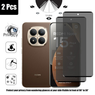 1-2 Chiếc Bảo Vệ Màn Hình Riêng Tư Kính Cường Lực Chống Nhìn Trộm Cho Xiaomi Redmi Note 15 Pro + 14 13 Pro Plus 4G 5G 9D Kính Bảo Vệ Phim Chống Gián Điệp