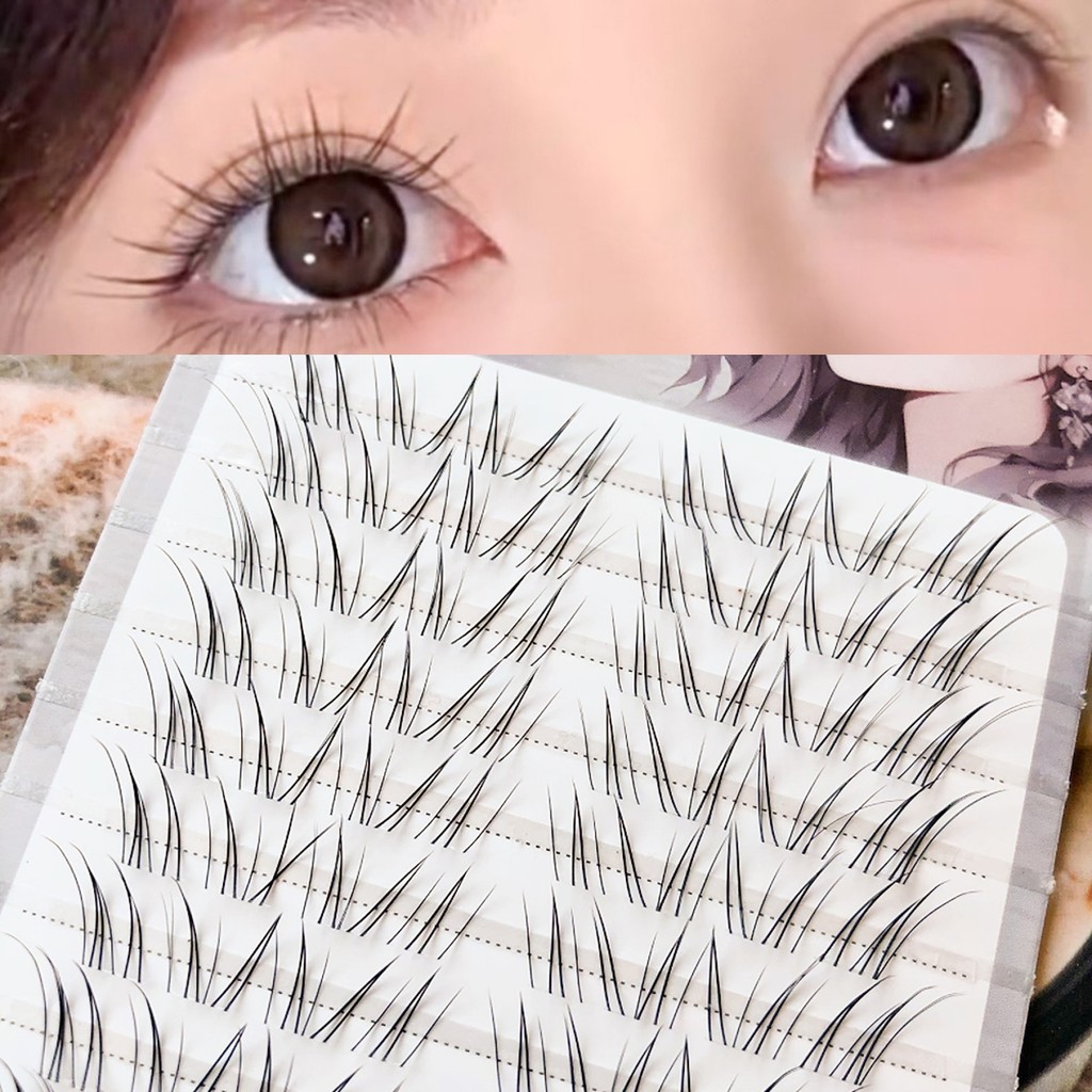 COD+Nhíp tặng kèm✨ Lông mi trên Nhìn tự nhiên Nhẹ phóng to mắt để sử dụng và chụp ảnh hàng ngày