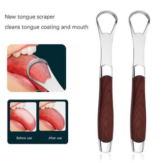 COD thép không gỉ gỗ hạt lưỡi scraper-Miệng lưỡi sạch hơn công cụ