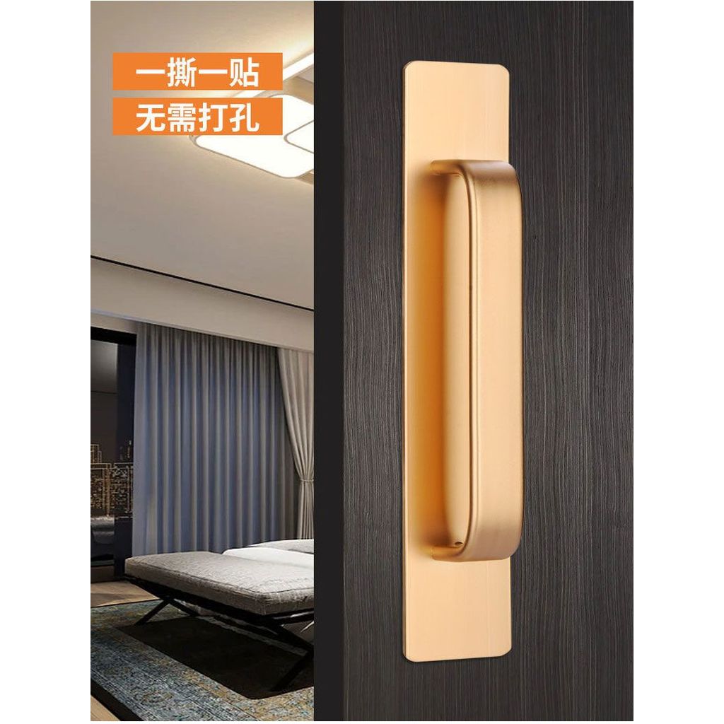 Tay nắm cửa sổ không khoan Tay nắm cửa bằng hợp kim nhôm Cửa trượt kính Tự dính Phần cứng chắc chắn