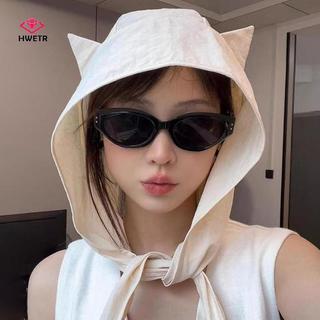 HWETR Thời Trang Dễ Thương Dây Đeo Tai Chống Nắng Nhanh Khô Mũ Chống Nắng Cho Nữ Mới