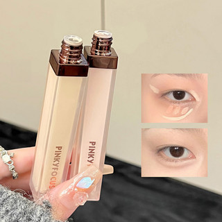 PINKYFOCUS Che khuyết điểm làm sáng mặt, chất lỏng che quầng thâm, chống nước, chống mồ hôi