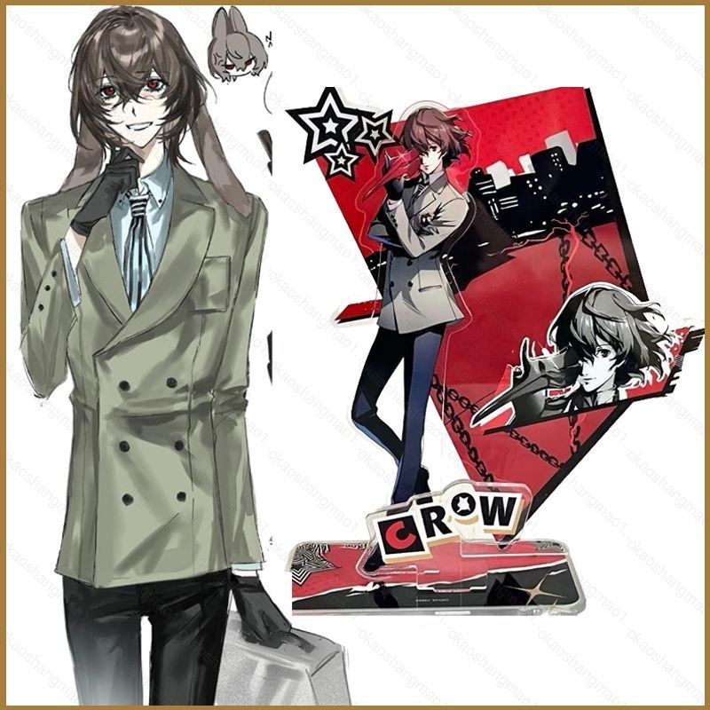 HK1 PERSONA 5 Đứng Tấm Akechi Goro Acrylic Tấm Đứng Ký Anime Để Bàn Trang Trí KH1