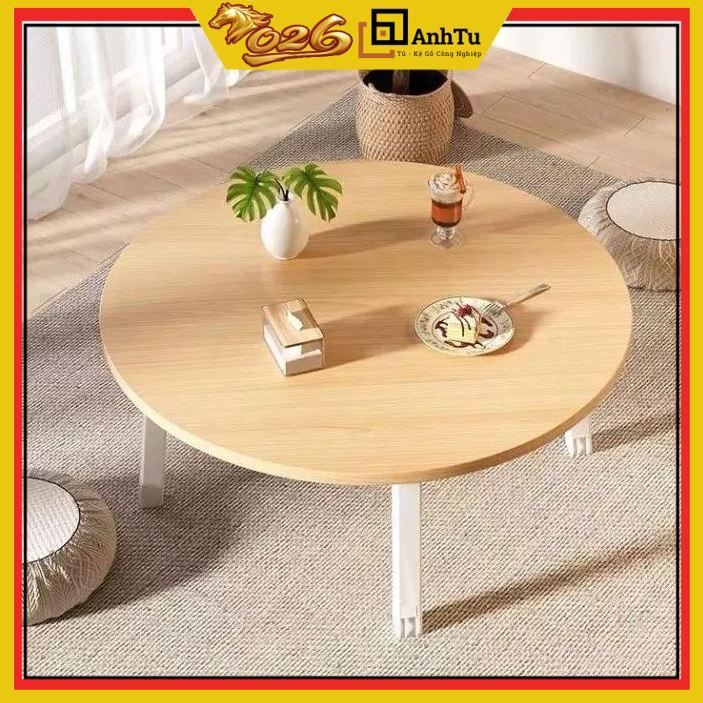 Bàn trà sofa mặt gỗ kích thước 60x60x28cm