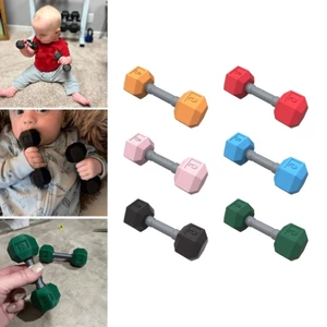 MỘT 2 Miếng Silicon Mềm Đồ Chơi Quả Tạ Cho Bé Hoàn Hảo Cho Bé Tập Thể Dục Và Tăng Cường Nhận Thức Thị Giác