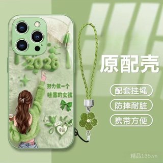Thích hợp cho iPhone17ProMax Ốp Điện Thoại 16 / 15 Đáy Xanh 2026 Girl 14 / 13 Phong Cách Mới