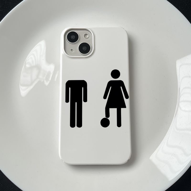 Hình ảnh người tí hon được áp dụng cho điện thoại di động 17/16 iPhone15 vỏ mềm 14Promax nam và nữ 12/11 tập trung xr13/
