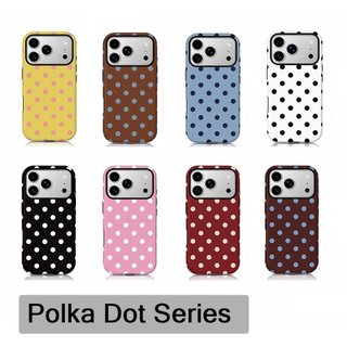 Ốp Điện Thoại Thích Hợp Cho iPhone Thời Trang Đơn Giản Chấm Bi 2 Thích Hợp Cho iPhone17 / 15 / 13 / 11 Vỏ Phim Hai Trong Một Vỏ Bảo Vệ AKKD