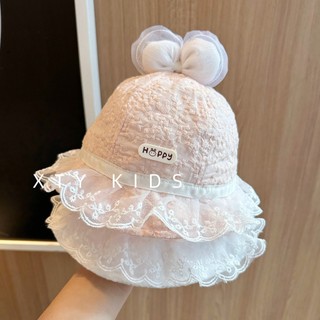 Mũ Chống Nắng Bé Gái – Kiểu Công Chúa Thời Trang, Mỏng, Viền Ren, Phù Hợp Mùa Xuân Hè MU011