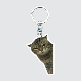 Gilan Móc Chìa Khóa Móc Chìa Khóa Mèo vui nhộn Meme Silly Cat V2 phụ kiện ví