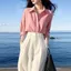 Áo sơ mi nữ 2026 Bộ đồ thời trang mùa hè, Sweet Fresh